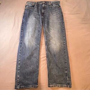 Levi's 505 Men’s Wedgies Straight-Leg Faded Blue Jeans